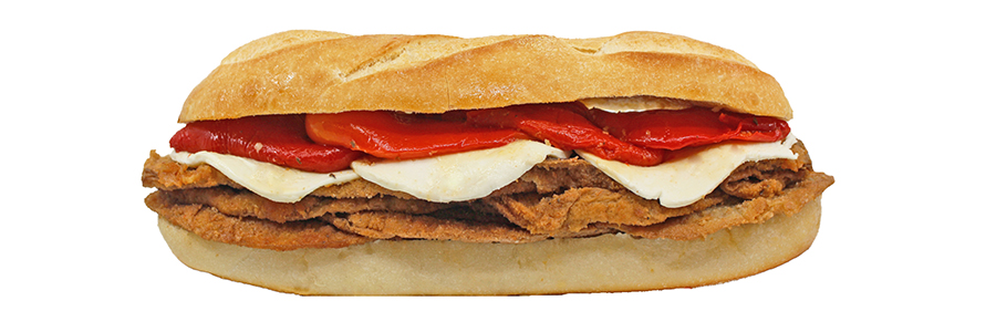 Eggplant supreme submarine sandwich